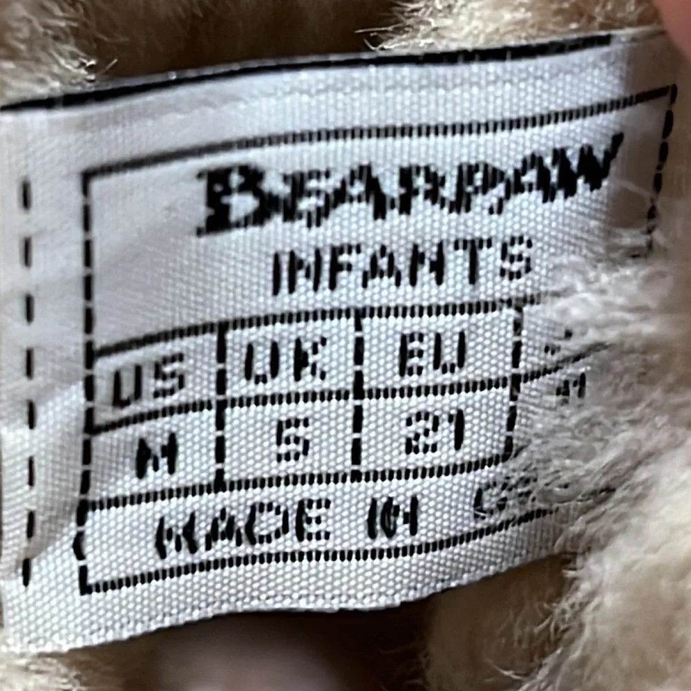 BearPaw 12-18 Month Infant Brown Baby Booties